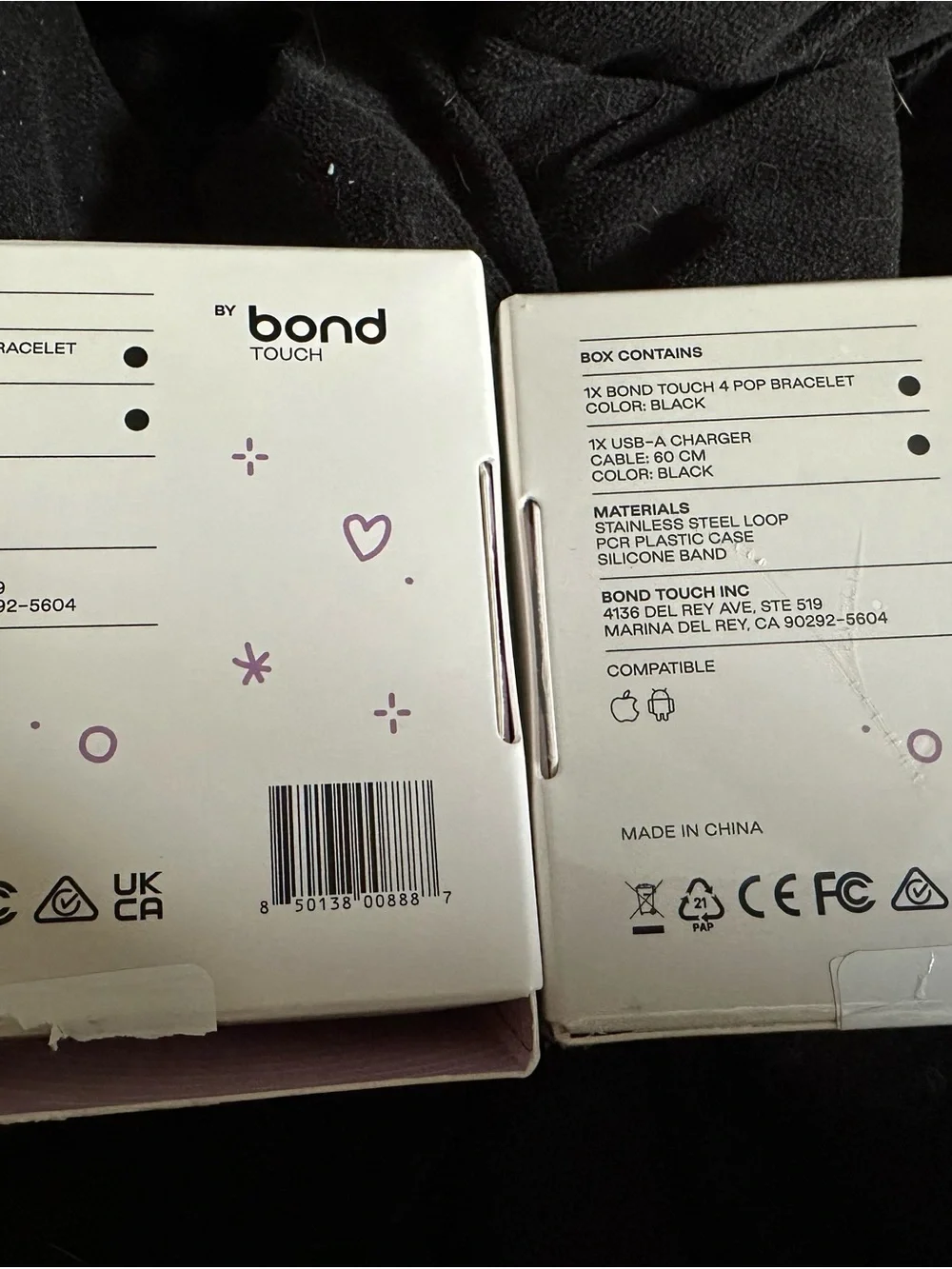 Bond Touch 4 Pop Bracelet - Black Strap